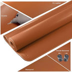 Mydours 55" x 28" XXL Large PU Leather Desk Mat, Gaming Mouse Pad, (Brown) - Image 4