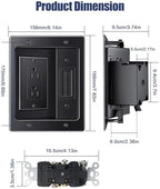ZEXMTE in Wall Cable Management Kit, Wall Cable Concealer Kit for TV, Recessed Outlet for Low Voltage Cables, Cord Hider Fits All Plugs for Wall Mounted TV & Cable Pass Through, Black - Image 5