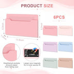 Fuutreo Magnetic Wall File Holder,6pcs,Aesthetic Color,Horizontal-large - Image 2