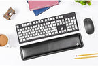 Bailey Full Size by Castle - Leather Ergonomic Computer Wrist Rest Pad for Keyboards with Around 104 Keys - Firm Keyboard Wrist Support for Typists, Gaming, and Heavy Office Use (Nightfall, Full Size) - Image 7