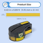 1 Pack Compatible with Brady M21-250-C-342-YL Tubing, Black/Yellow, .44x6.8 - Image 3
