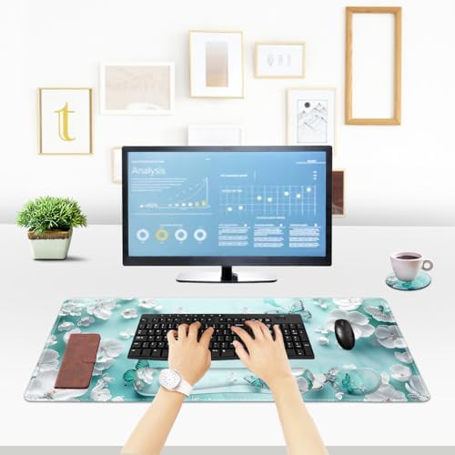 ToLuLu Large Mouse Pad Desk Pad, Wrist Rest Desk Mat for Keyboard and Mouse - Image 4