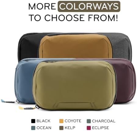 Peak Design Tech Pouch, Ocean, Electronics Organizer for Travel or Everyday Carry, Origami-Style Storage, Cable Pass-Through, Weatherproof Recycled Nylon, Gear Carry Bag for Men and Women - Image 7