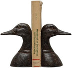 Creative Co-Op Decorative Distressed Cast Metal Duck Head Bookends, Black, Set of 2, 4.25" L x 3" W x 5.75" H (Pack of 4) - Image 3
