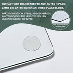Glass Chair Mat Heavy 1/5" Thick Premium Tempered Glass Duty Hard Glass Chair Mats -for Office Chair on Carpet or Hard Floor with 4 Anti-Slip Pads (55" x 40) - Image 7