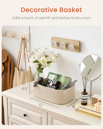 KALLAX Small Woven Storage Basket for Organizing, 12 x 8 x 4.5 inch, 3 Pack - Image 2