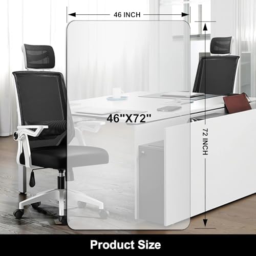 Kuyal Office Chair Mat for Hardwood Floor, 46'' x72'' Rectangle - Image 7