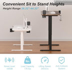 Standing Desk with Hidden Cable Management Tray,55x24,Walnut - Image 4