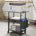 YAOHUOO 22"x15" Large Printer Stand with Drawer, 3-Tier Rolling Table Cart by YAOHUOO