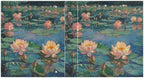 JIPONI 3 Ring Binder Lotus Monet 1 Inch Round Binders for Men Women Students, Cute File Organizer for Office Home School - Image 2