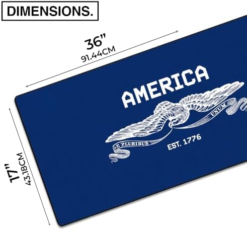 MPCO. American Spirit Gaming Desk Pad, 36" x 17" Duraglyde Fabric Desk Mat - Image 2