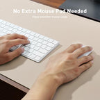 Aothia Faux Leather Desk Mat - Non-Slip PU Leather Desk Blotter, Waterproof Writing Surface, Large Desk Pad for Office & Home (Eggshell, 55" x 17") - Image 4