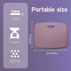3/4 inch Thick Premium Anti Fatigue Mat with Massage Points, Ideal Standing Pad for Office & Home, Perfect Standing Desk Mat with Handle, Comfort Kitchen Floor Mat (Purple, 17" x 22") - Image 4