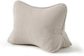 Pat. Pend. Corduroy Lumbar Support Back Pillow for Watching TV, Reading & Gaming, Ergonomic Triangle Support Cushion for Sofa, Armchair & Bed Sitting, Removable Washable Cover, Beige Gray by Ailuteie
