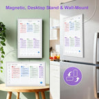 Magnetic Mount Smart Digital Calendar 15.6 Inch for Fridge, White - Image 5