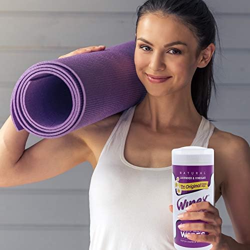 Wipex Original Natural Fitness Equipment Wipes - EWG Verified- Plant-Based Lint Free Cloth - Gym Wipes for Equipment, Yoga Mat, Peloton, Lavender and Vinegar, 50 Count (Pack of 3) - Image 5