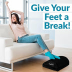 ComfiLife Foot Rest for Under Desk at Work – Adjustable Desk FootRest for Office Chair, Gaming Accessories – Ergonomic Teardrop Design for Back, Hip & Leg Pain Relief – 100% Memory Foam (Black) - Image 7