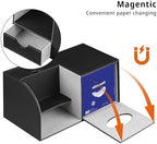 Nightstand Organizer with Tissue Holder,PU Leather Square Tissue Box Cover - Image 4