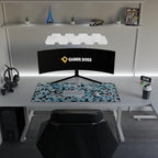 Gamer Boss - Gaming Mouse Pad - 48 x 24 Inches - 4mm Thick with Stitched Edges, Non-Slip Rubber Base, Premium Cloth Mousepad, Desk Mat for Laptop, Keyboard, Computer & PC (Mega, Squares) - Image 3
