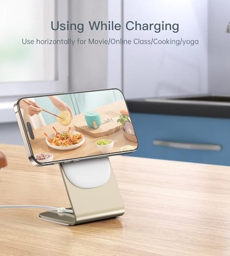 Magnetic Wireless Charger for iPhone 17-12 Series + Aluminum Charger Stand - Image 6