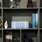 Outus 6 Pieces A4 Plastic File Box, Paper Photo Clear Storage Case - Image 7