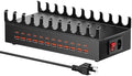 300W Charging Station with 24 Ports,USB Fast Charger for Multiple Devices,Multi Charger Station Organizer Compatible with Smart Power Delivery,Phone,Tablet,Charging Station for Home,Office,School by HONGYEE-NH