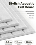 48" x 36" Large Cork Bulletin Board Tiles, Peel and Stick Felt Wall Panels for Vision, Message Center, Picture and Prayer Board for Office, Dorm, Room and Desk Decor(Cold White) - Image 3