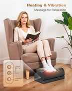 Beleduc Heated Foot Rest Under Desk at Work,Ergonomic Under Desk Foot Stool - Image 3