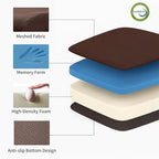 6" Extra Thick Memory Foam Office Chair Cushion – 2-Layer Booster Seat for Back & Tailbone Pain Relief, 18 x 16 x 6in Non-Slip Cushion with Carry Handle for Wheelchair, Car, and Airplane - Image 6