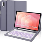 for Samsung Galaxy Tab S11 Ultra 14.6 Inch 2025 Backlit Keyboard Case, Galaxy Tablet S11 Ultra Case Keypad with S Pen Holder, 7-Color Backlight Keyboard for Samsung Tab 14.6'' SM-X930/X936B, Lavender by Unknown