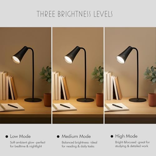 4-in-1 Rechargeable Desk Lamp, Clip and Wall Light, 2 Pack - Image 5