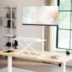 VIVO White 24 in Single Top Keyboard and Mouse Riser, DESK-V024AW - Image 2