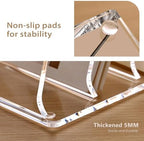 SANRUI Acrylic Desk Mails File Sorter Clear Letter Organizer Holder,4 Slot - Image 4