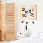 DOLLAR BOSS Bulletin Boards with Linen, 24"x18" Cork Board, Natural Wood - Image 6