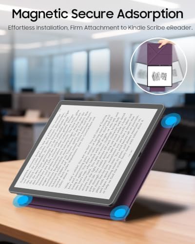 Fintie Magnetic Case for 11" Kindle Scribe 3rd Gen 2025 & Colorsoft, Purple - Image 3
