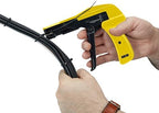 42712 Zip Tie Gun/Cable Tie Install Tool, Adjustable Tension with Built-In Cutter, for Nylon Ties up to 1/4”- Yellow - Image 3