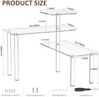 Sezanrpt Clear Countertop Corner Organizer Shelf 16.9x16.9x15.6 inch, 3 Tier Acrylic Organizer Corner Shelf for Bathroom, Kitchen, Study Room, Spice Jars, Coffee Bar, Dresser Table, Books - Image 2