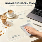 Clear PVC Desk Mat 13.7x53.2in, 2mm Desk Protector Pad for Wooden Craft - Image 5