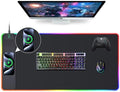 15W Wireless Charging RGB Mouse Pad, 31.5"x15.7", XXL Gaming Desk Mat by ExtreLife