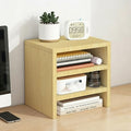 Solid Wood Monitor Stand Riser & Laptop Stand Desk Organizer - Office Accessories for PC Workspace, Computer Organization, Countertop Hutch Birch 9.9x7.9x9in by Unknown