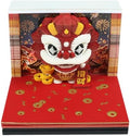 3D Memo Pad, 3D Calendar 2027, Time Piece Calendar, Tear-Off Calendars 2027, 3D Paper Carving Art Memo Pad, Art Carving Sticky Notes for Office Home Gifts Ornaments (Lion Dance) by JCSY
