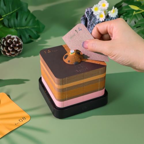 2027 3D Paper Carving Desk Calendar With LED Light - Image 5