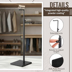 Wenqik 6 Pcs Purse Hanger Rack Showing Bags, Handbag Display Stand, for Purses and Wreath, Adjustable Hook Stand for Tabletop, Closet, Desk, and Retail Use for Vendors, Black - Image 5