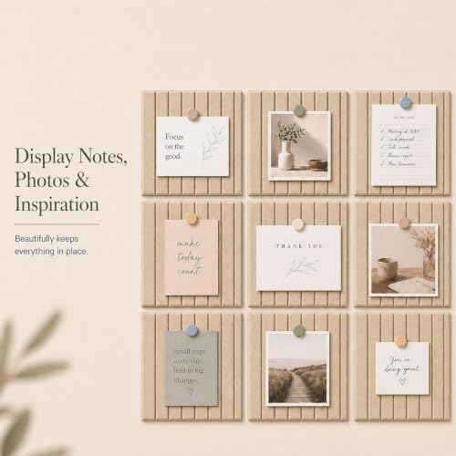 Stripe Felt Bulletin Board Tiles, Cork Board Alternative 48 x 36 in - Image 5
