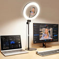 Desk Ring Light with Stand for Computer, Desk Light for Video Recording by Yarrashop