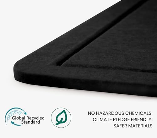 Extra Large Bulletin Board 96" x 48", Felt Pin Board, Black - Image 4