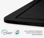 Bulletin Board 36" x 24" Felt Cork Board - Decorative Pin Board, Black - Image 3