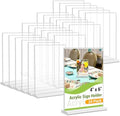 Dynta 24 Pack Acrylic Sign Holder 4x6 Picture Frame by Dynta