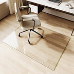 Glass Chair Mat 32" x 46" Tempered Glass Office Chair Mat by FLYECHO