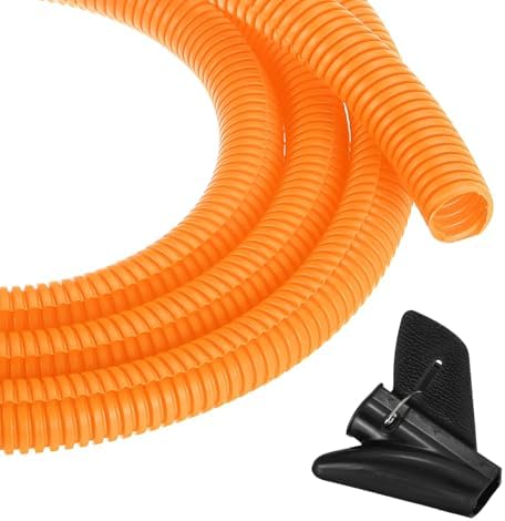 MECCANIXITY 3/4" 50ft Split Wire Loom Tubing w/Installation Tool Orange by MECCANIXITY